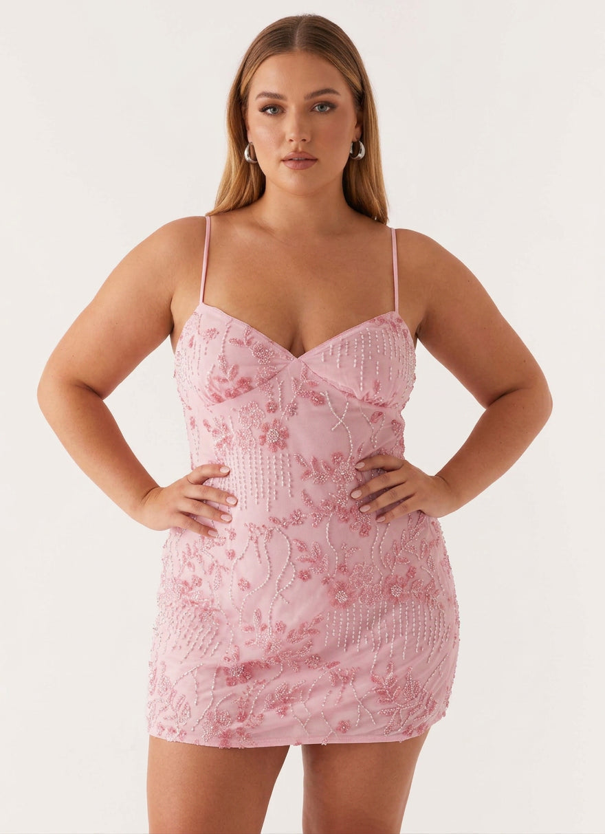 Barbara | Sequin V-Neck Mini Dress