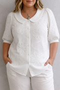 Alice | Floral Collared Blouse