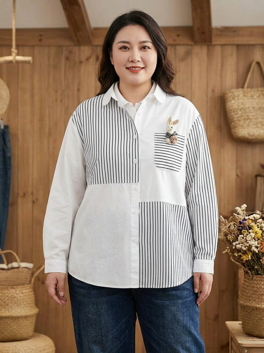 Danielle | Striped Collared Shirt