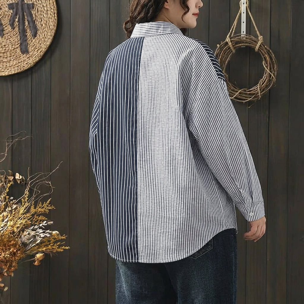 Miriam | Striped Collared Shirt