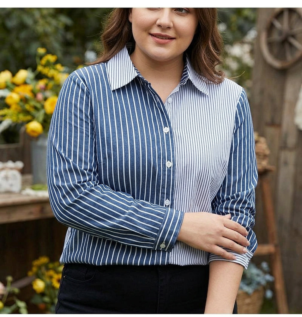 Miriam | Striped Collared Shirt