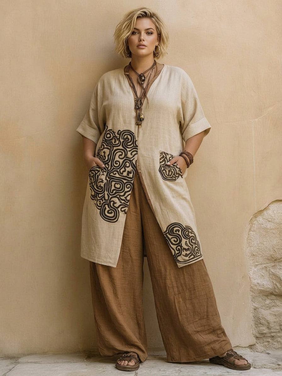Serena | Wide-Leg Three-Piece Set