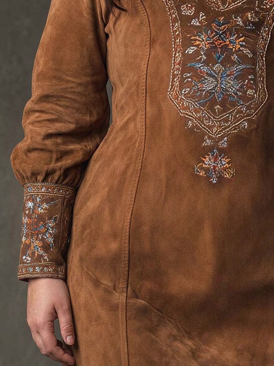 Florence | Embroidered Long Sleeve Mini Dress