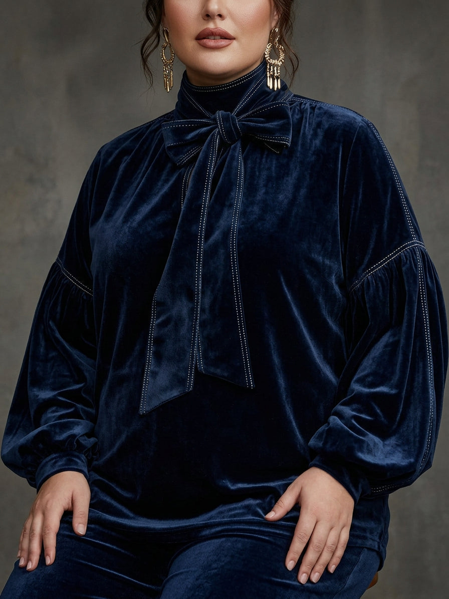 Giselle | Velvet Long Sleeve Mini Dress
