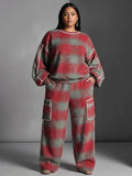 Candace | Knit Checked Two-Piece Set