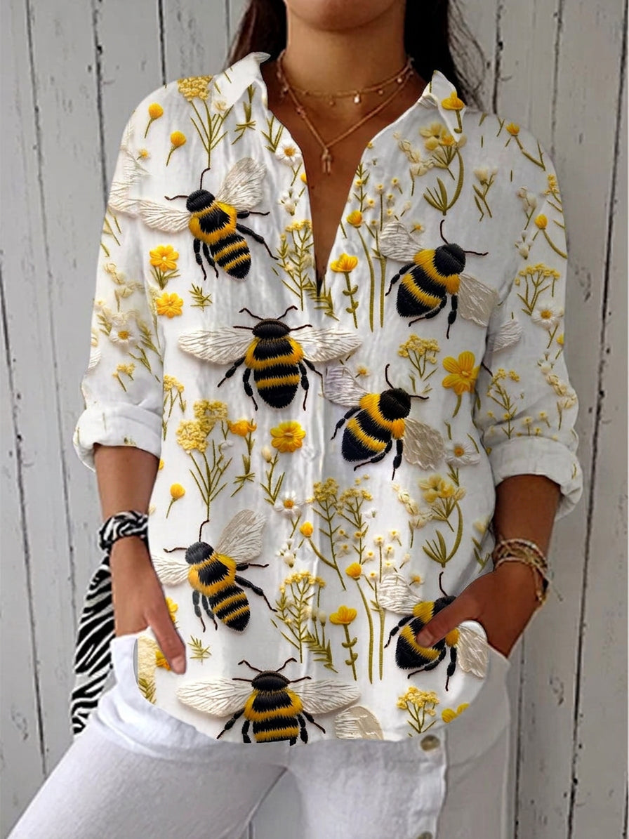 Cara | V-Neck Blouse