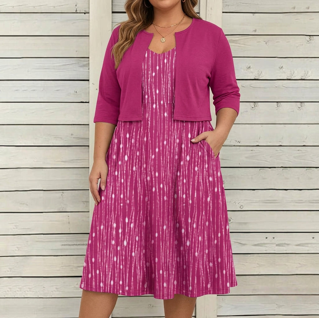 Camille | Polka Dot Sleeveless Two-Piece Set