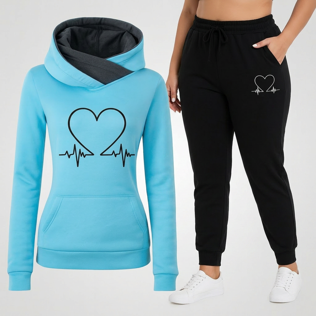 Alison Slogan Print Two-Piece Set – view 3