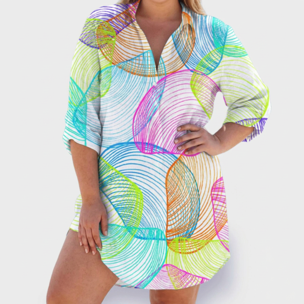 Ana Collared Shirt Dress – view 7