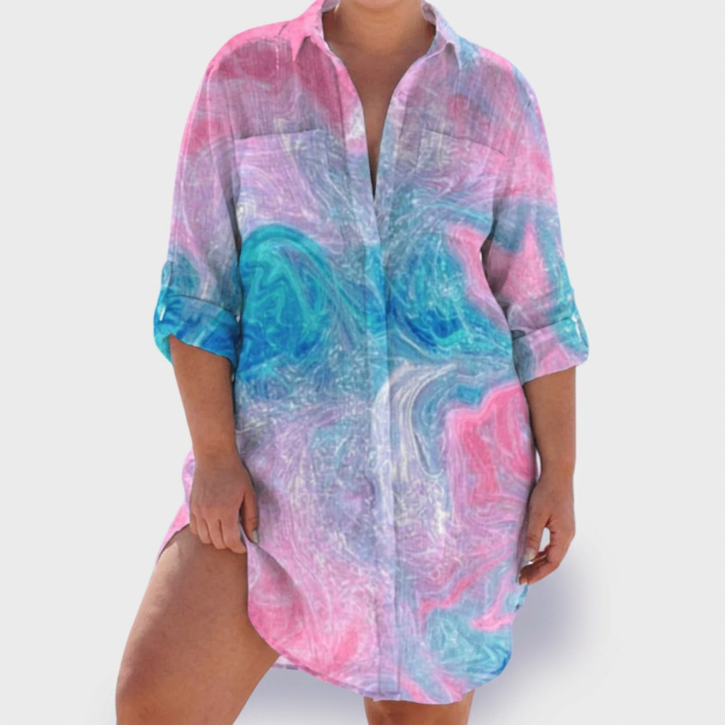 Ana Collared Shirt Dress – view 8