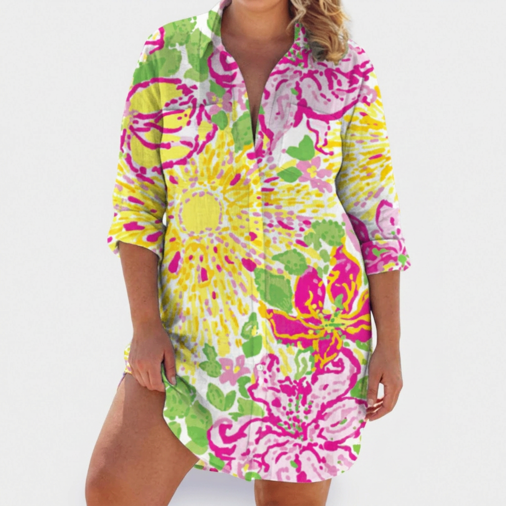 Ana Collared Shirt Dress – view 9