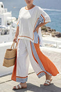 Angelica Striped Two-Piece Set