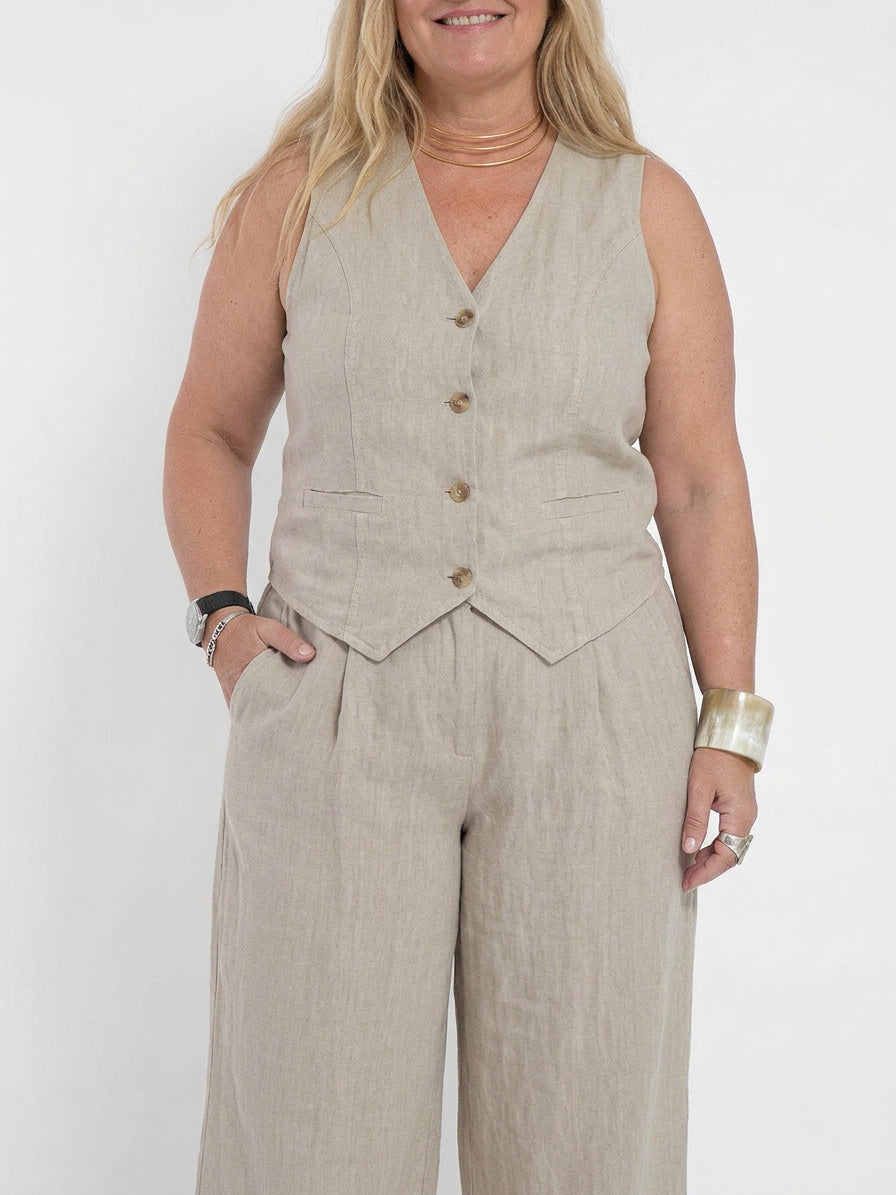 Chloe | Linen Two-Piece Set