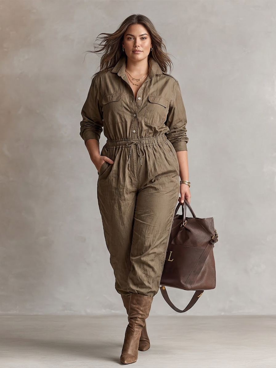 Luna | Collared Jumpsuit