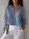 Heidi | Striped Collared Blouse