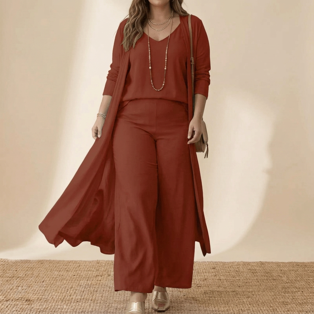 Alexandra | Sleeveless Three-Piece Set