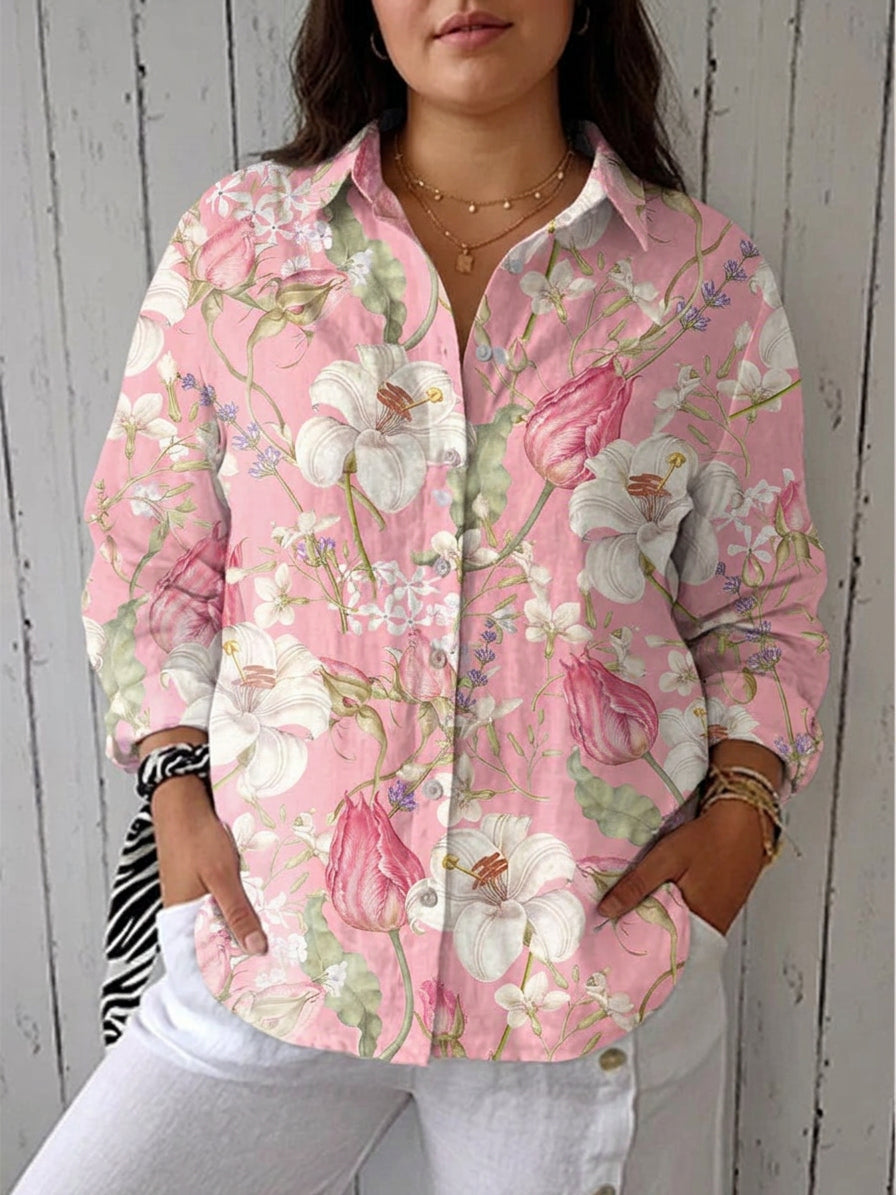 Aileen | Floral Collared Blouse