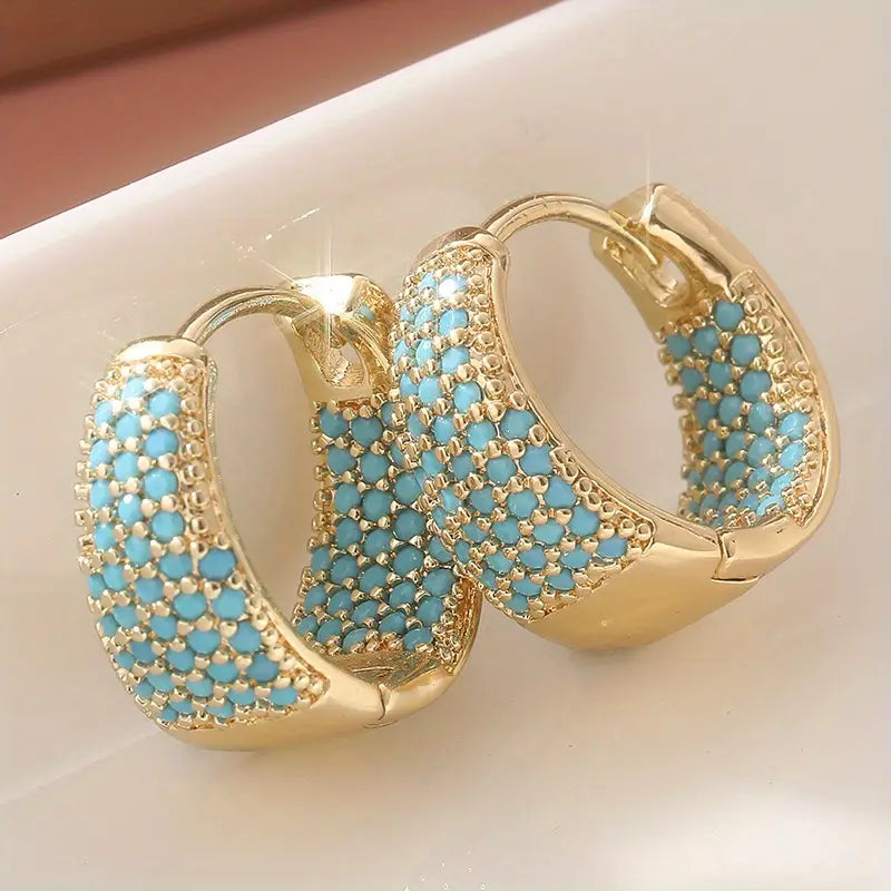 Isabella | Huggie Hoop Cubic Zirconia Earrings for Women
