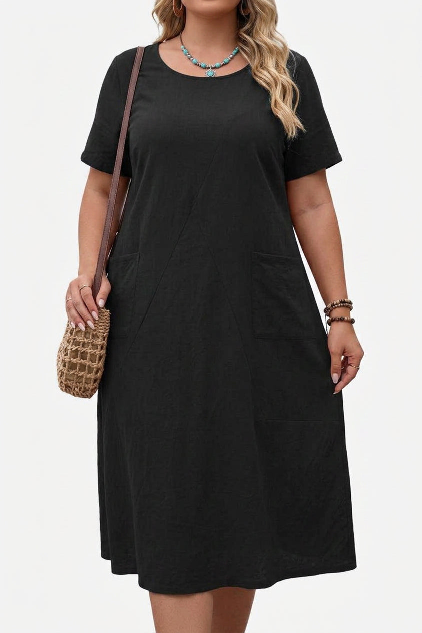 Briana Knit Round Neck Midi Dress – view 5