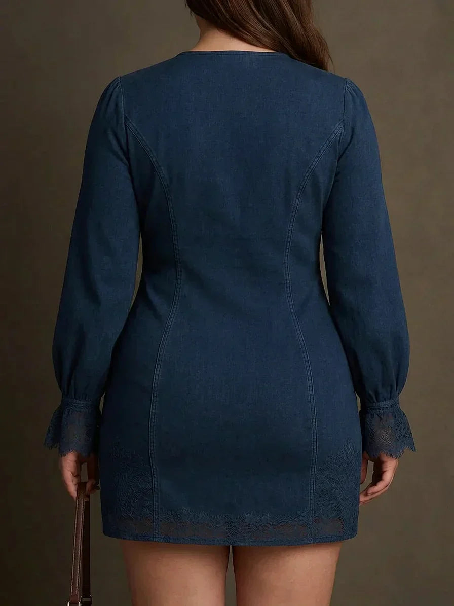 Norma | Lace Long Sleeve Mini Dress