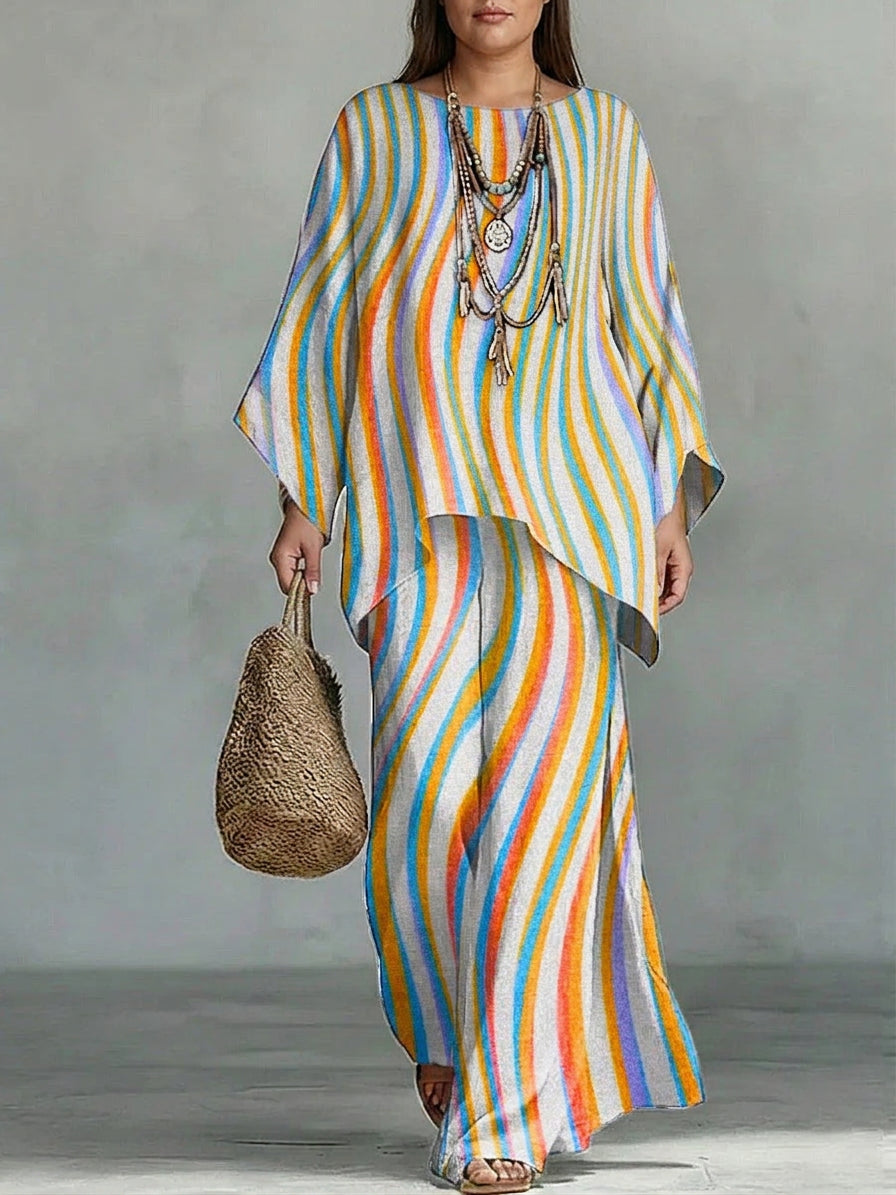 Carmen Striped Two-Piece Set