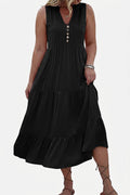 Carol V-Neck Midi Dress