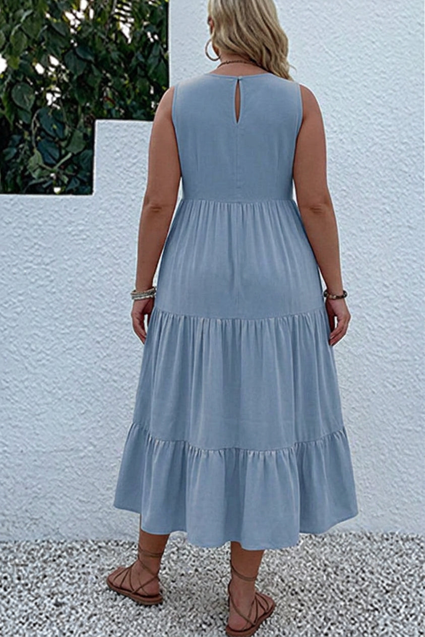Carol V-Neck Midi Dress – view 13