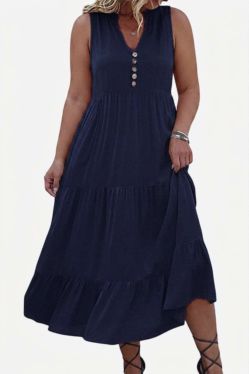 Carol V-Neck Midi Dress – view 14