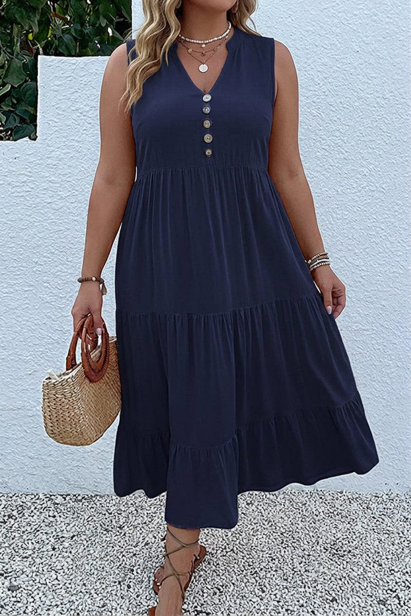 Carol V-Neck Midi Dress – view 15