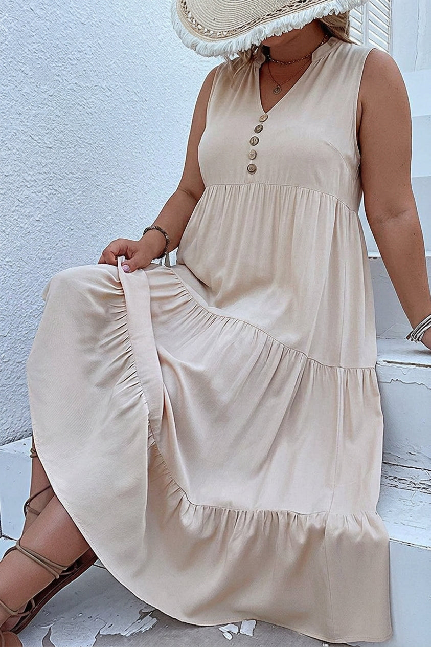 Carol V-Neck Midi Dress – view 8