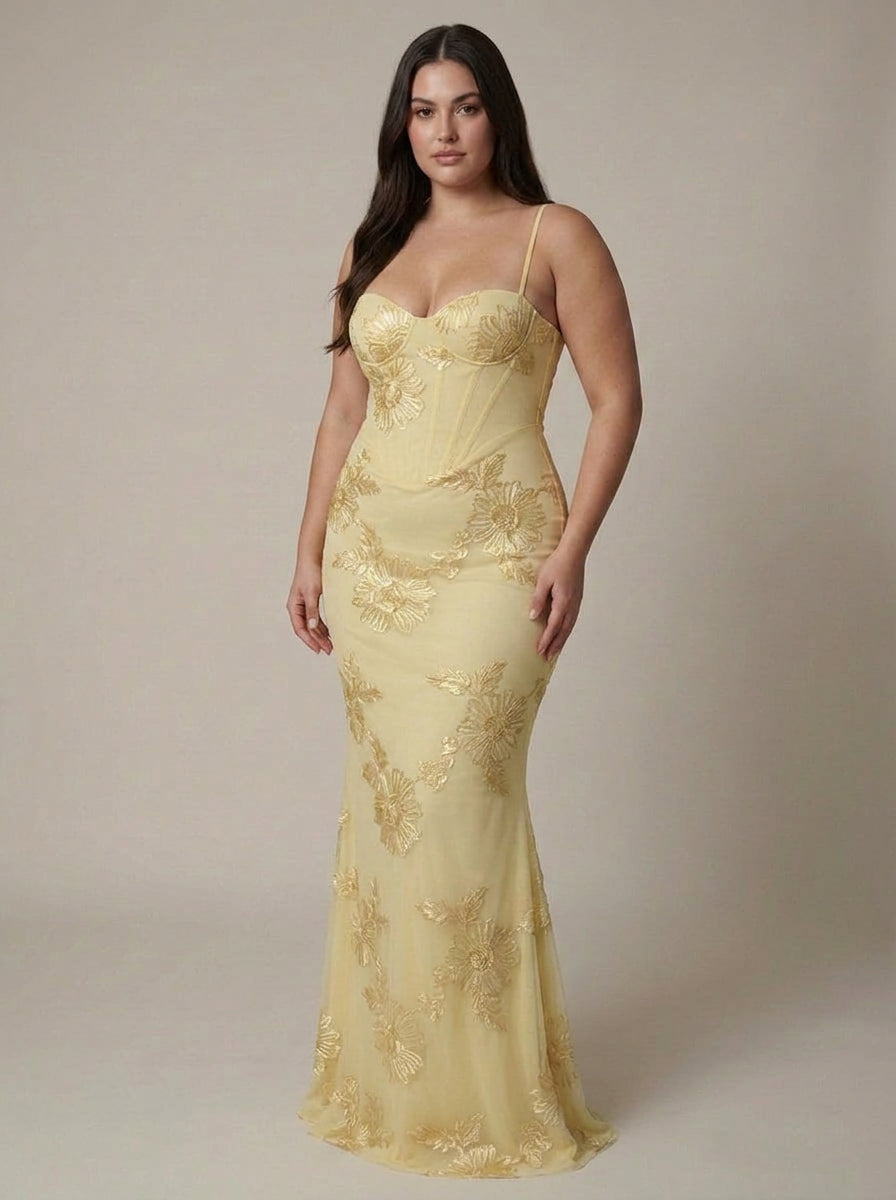 Cassidy Floral Sweetheart Maxi Dress – view 3