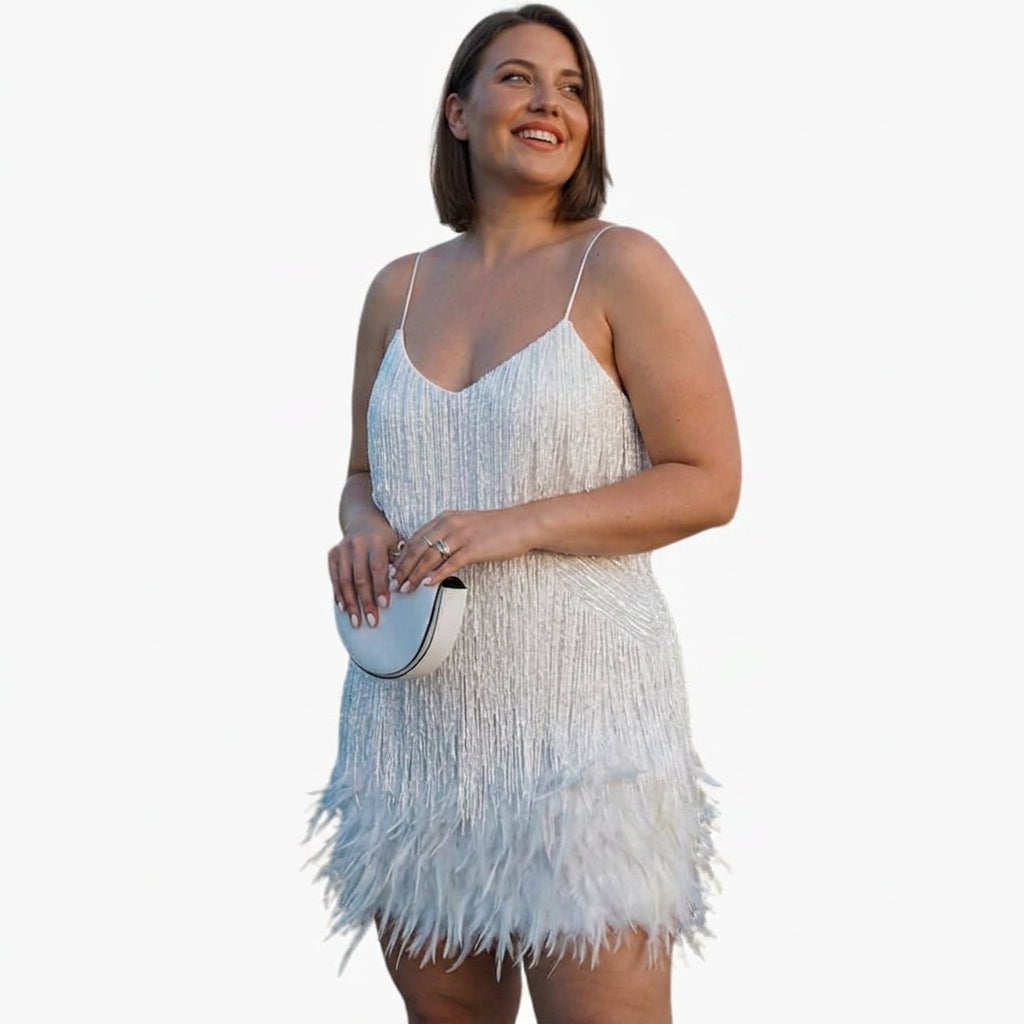 Catherine Sequin V-Neck Mini Dress
