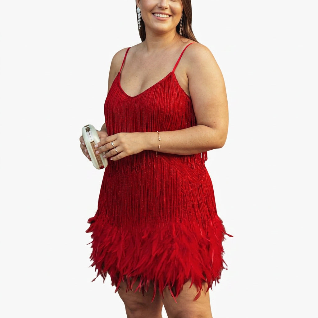 Catherine Sequin V-Neck Mini Dress – view 8