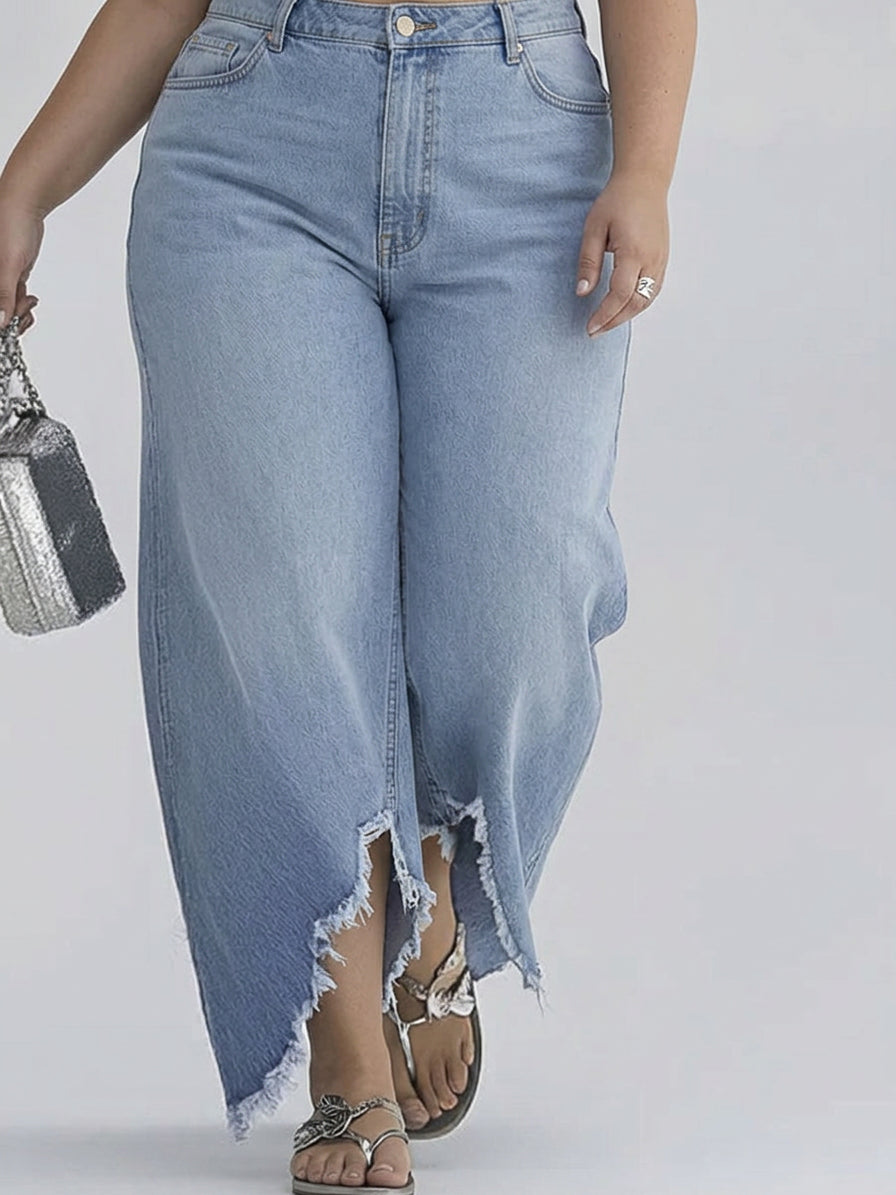 Adriana | Denim Long Sleeve Jumpsuit