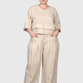 Chelsea Linen V-Neck Two-Piece Set – view 5