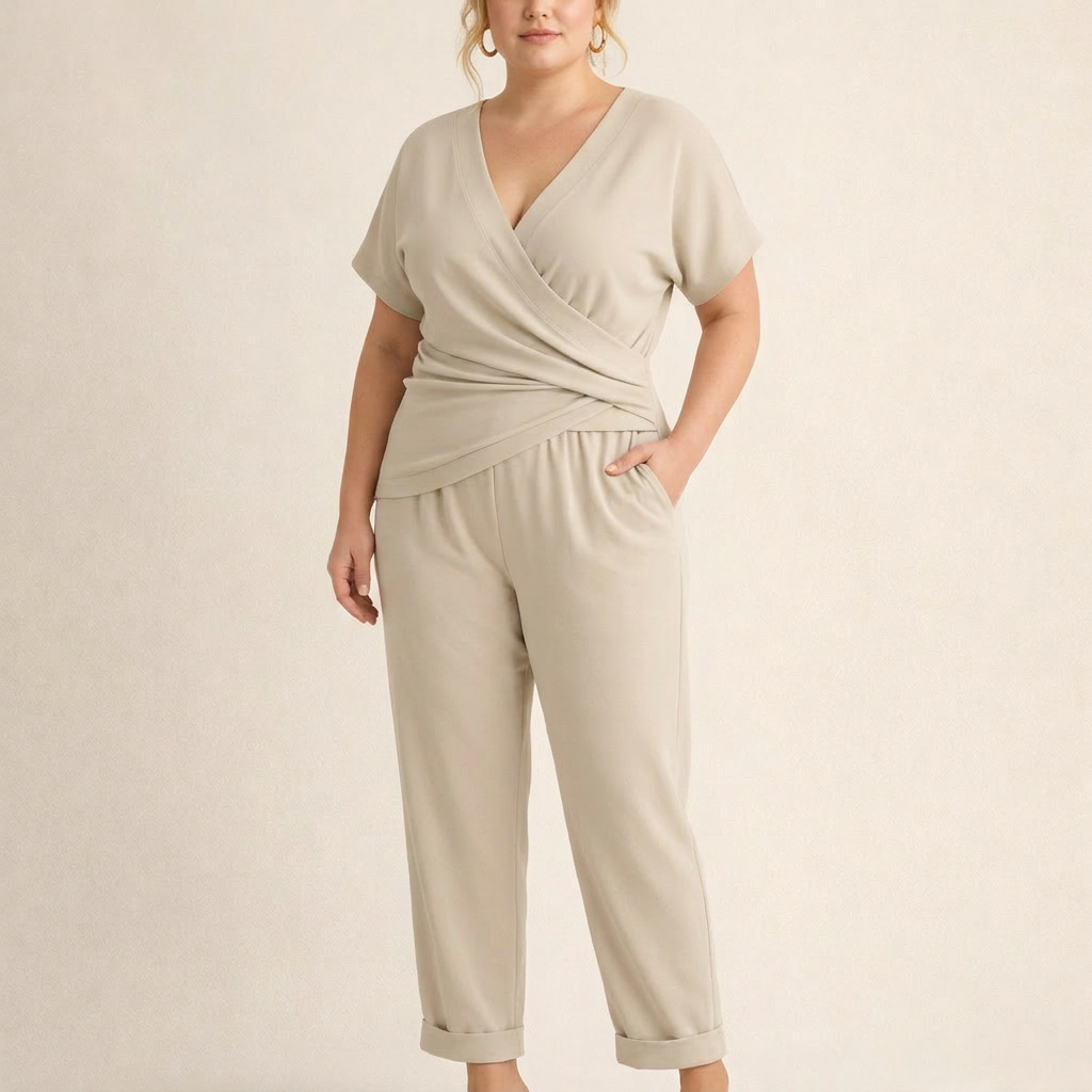 Claire Knit V-Neck Jumpsuit