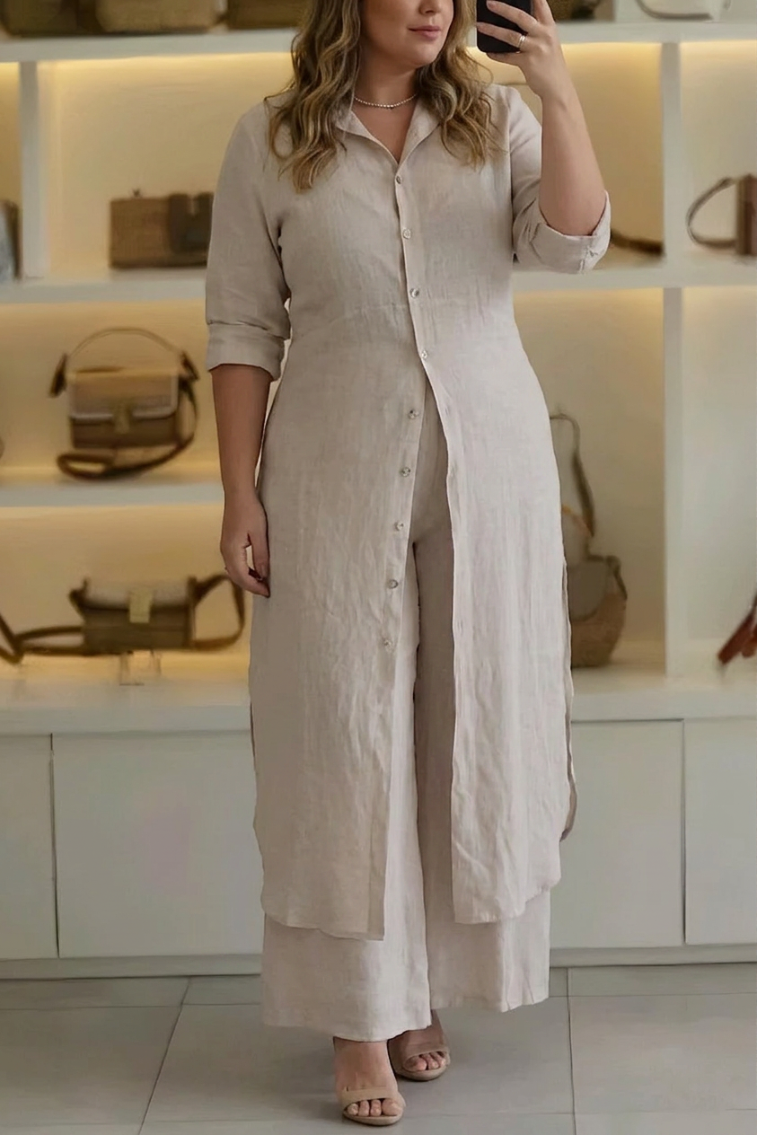 Crystal Linen Two-Piece Set – view 3