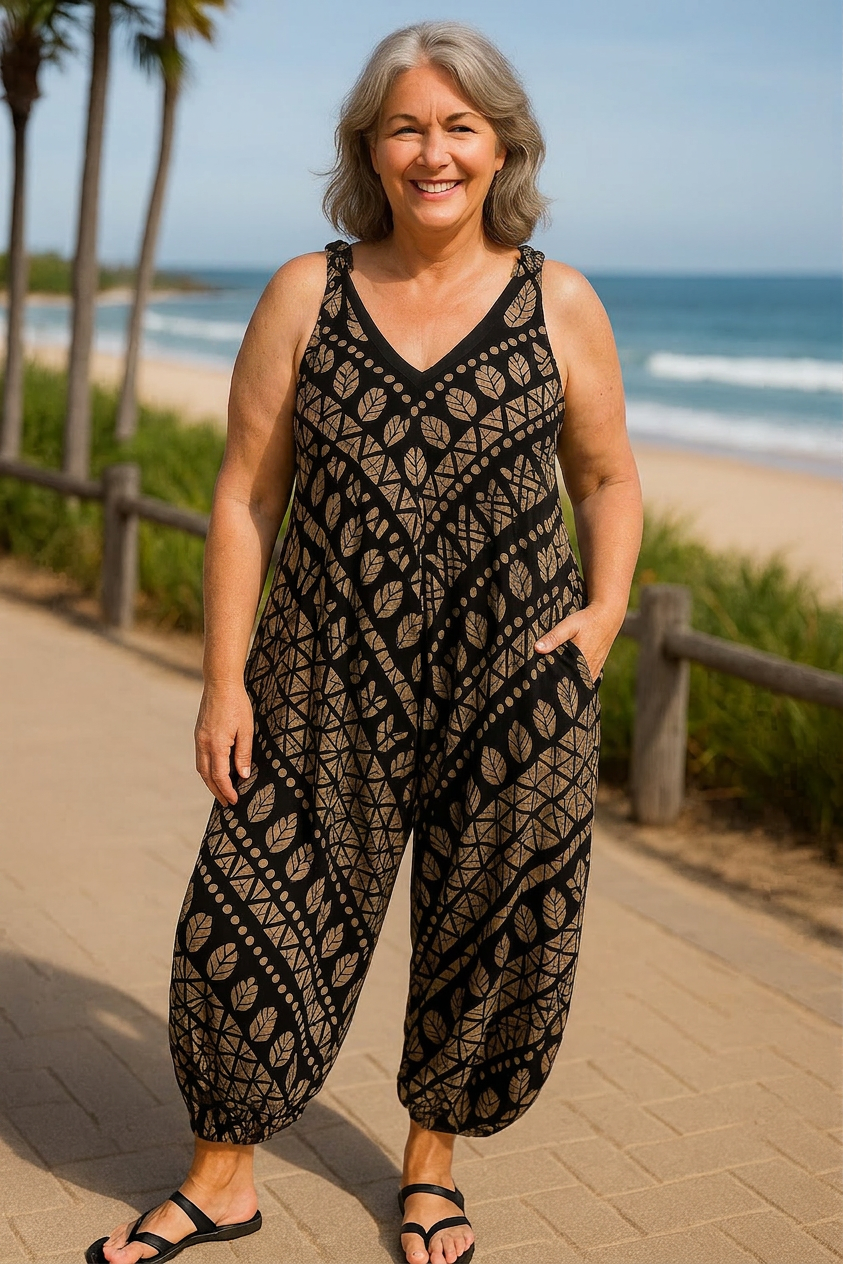 Cynthia V-Neck Jumpsuit