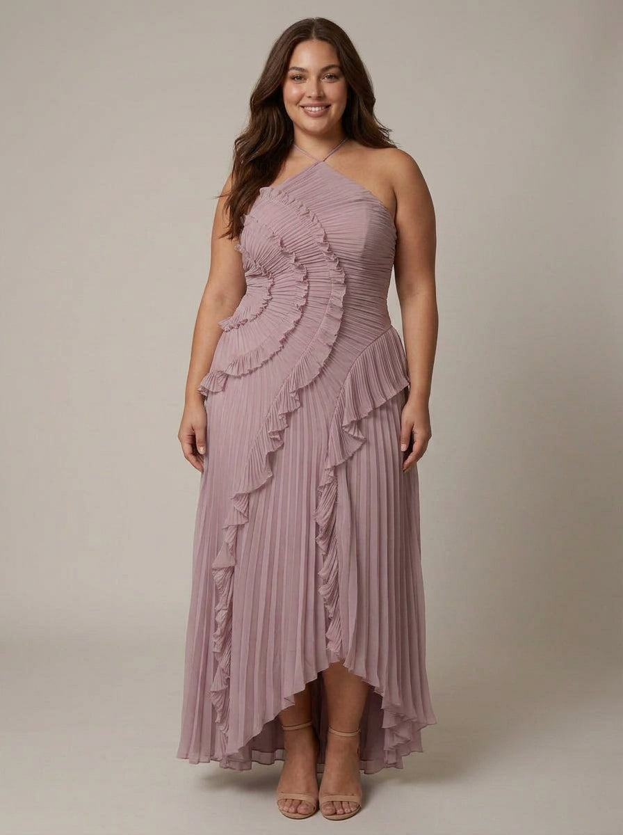 Dawn One-Shoulder High-Low Maxi Dress – view 3