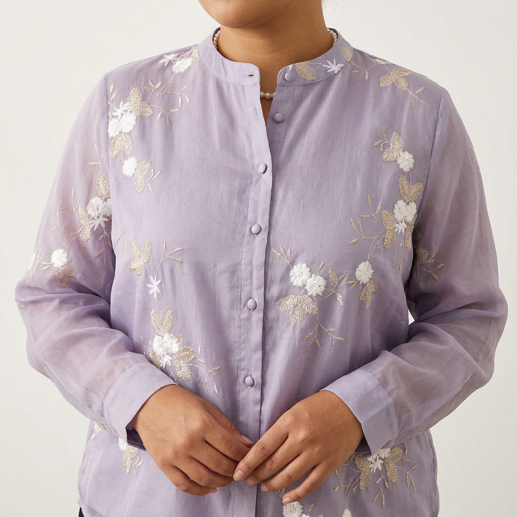 Brittany | Floral Mock Neck Top