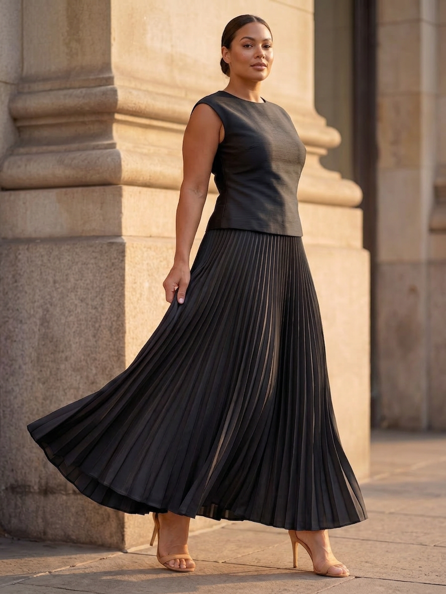 Dolores Sleeveless Two-Piece Skirt Set – view 6