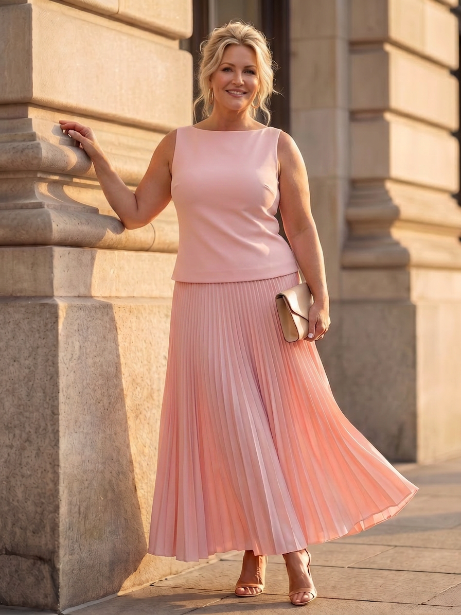 Dolores Sleeveless Two-Piece Skirt Set – view 7