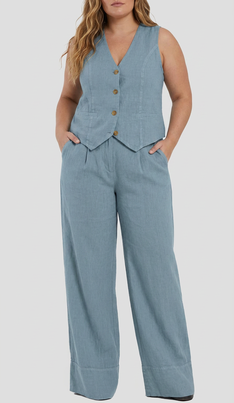 Chloe | Linen Two-Piece Set