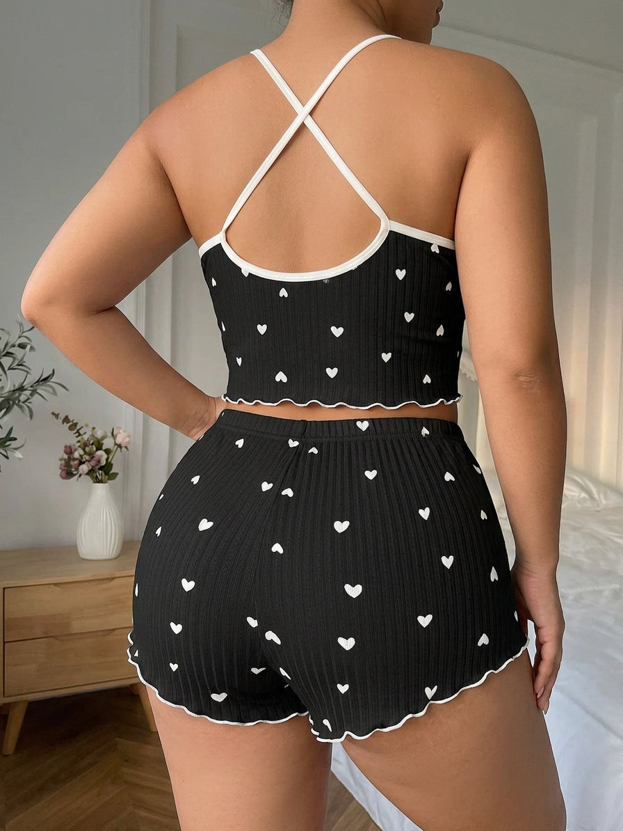 Julie | Knit Sleeveless Two-Piece Shorts Set