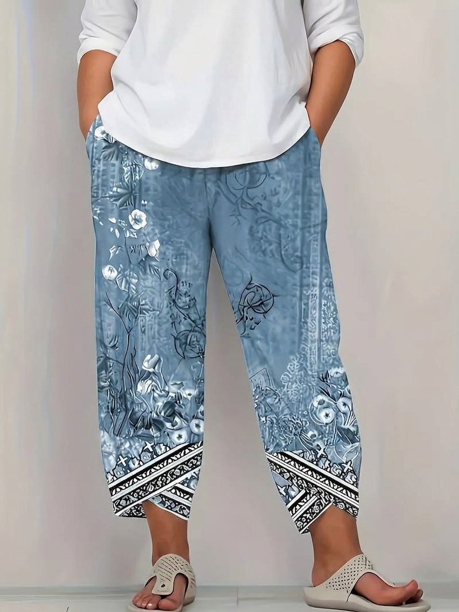 Alana | Floral Tapered Pants