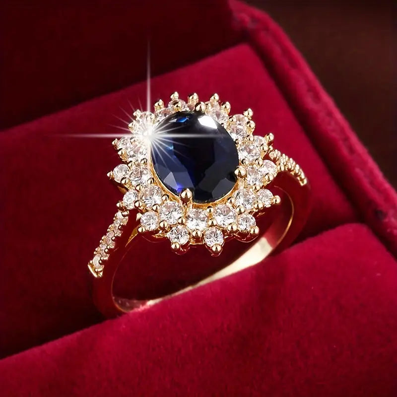 Carrie | Halo Cubic Zirconia Ring for Women