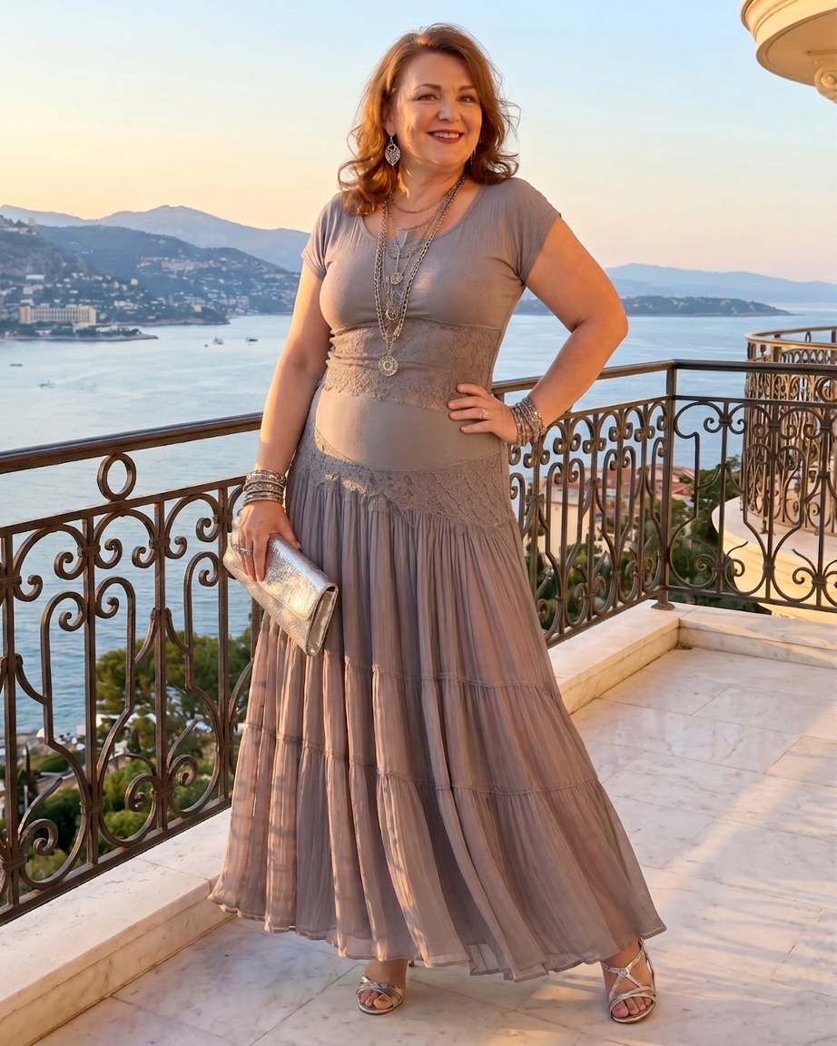 Eliana Tiered Two-Piece Skirt Set – view 6