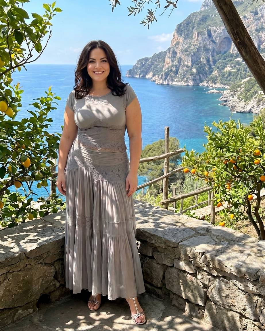 Eliana Tiered Two-Piece Skirt Set – view 7