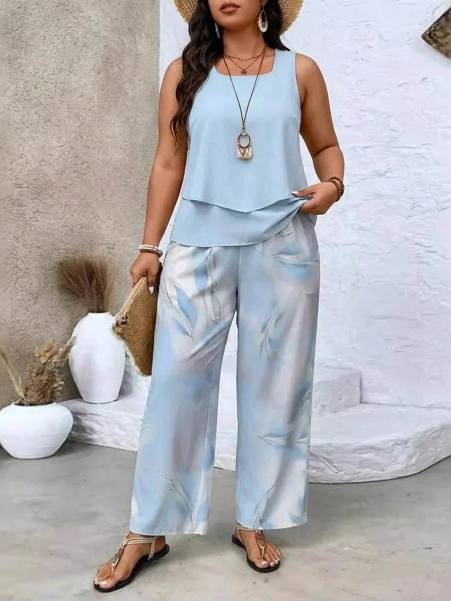 Ellie Floral Sleeveless Two-Piece Set – view 3