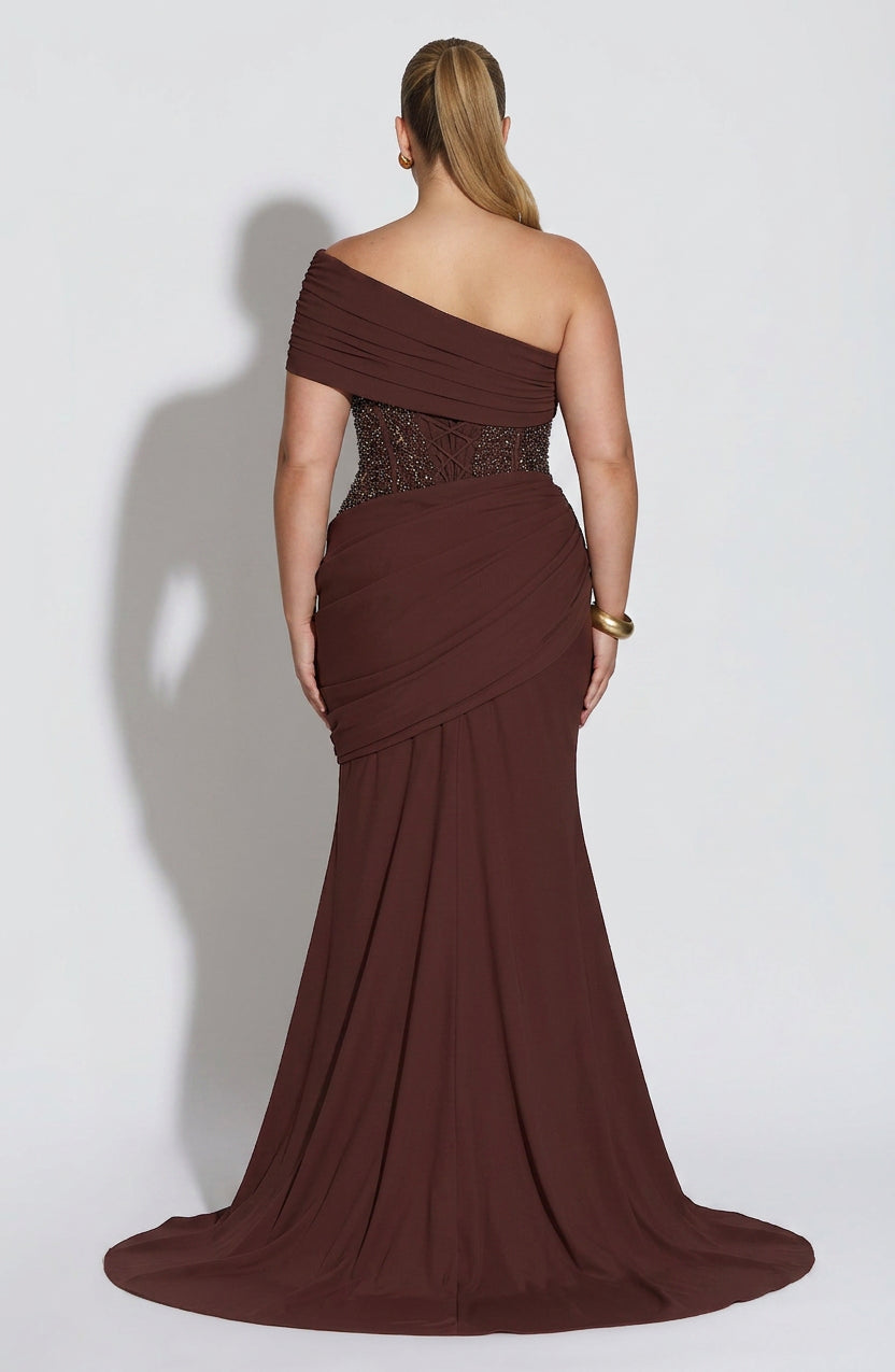 Ana | Sequin One-Shoulder Maxi Dress